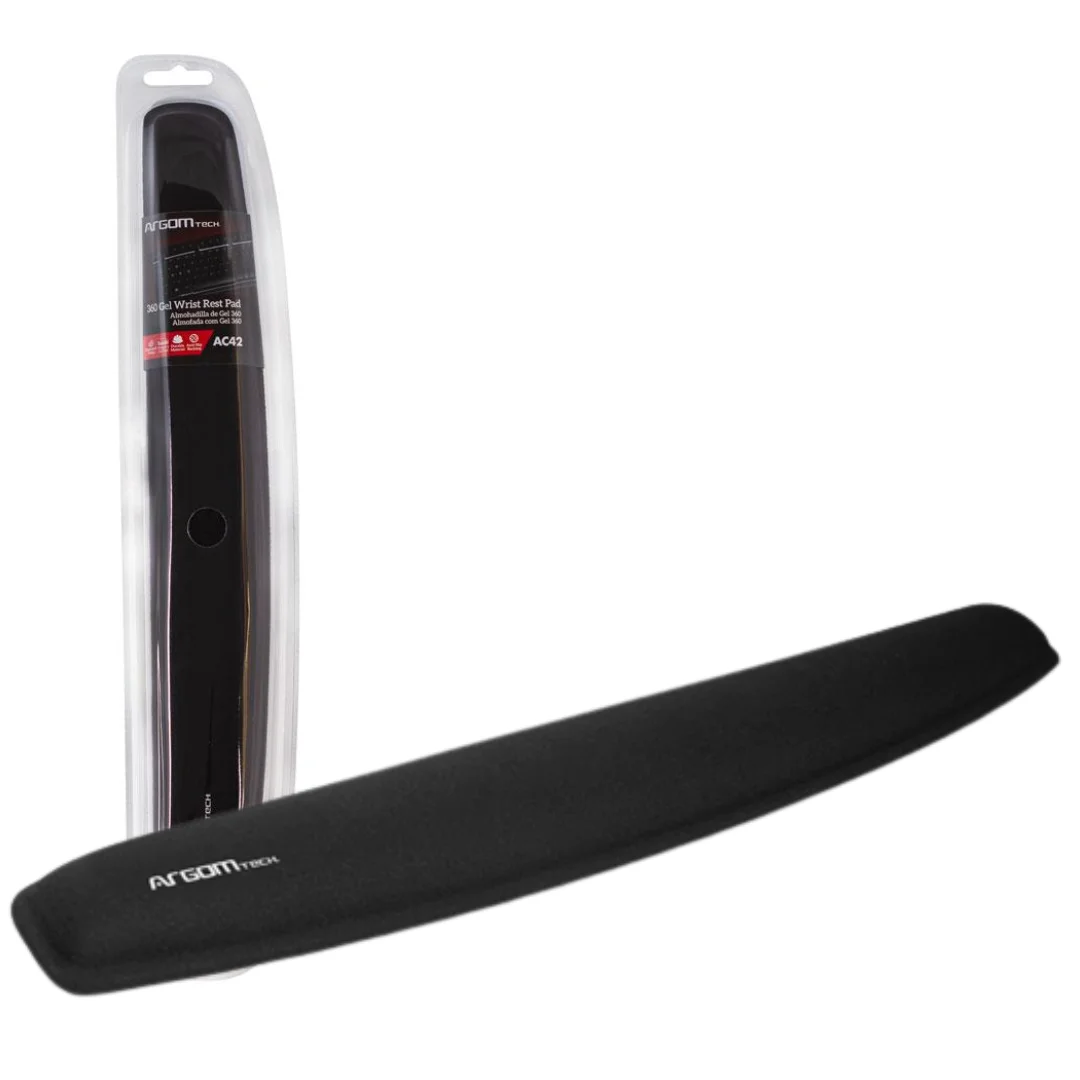 ALMOHADILLA REPOSA-MUÑECAS ARGOM DE GEL 360 NEGRO