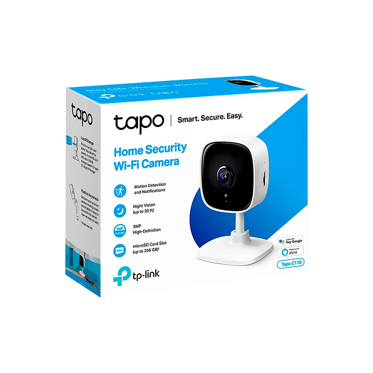 CAMARA TP-LINK TAPO C110 FIJA INT 3MP VIS. NOCT. IR WI-FI AUDIO BIDIRECIONAL