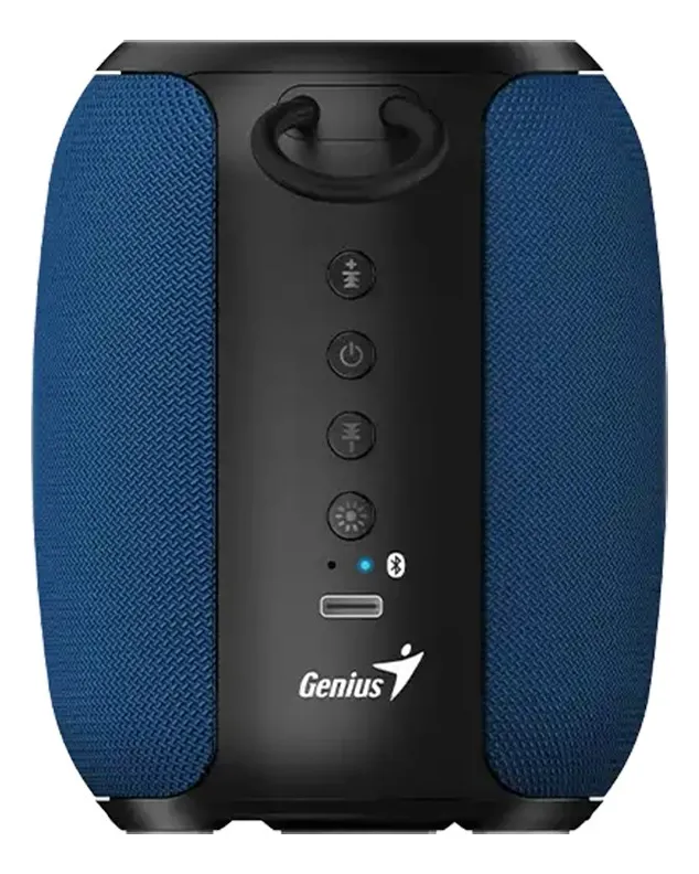 PARLANTE GENIUS PORTATIL SP-915T 5w bluetooth LED-RGB AZUL