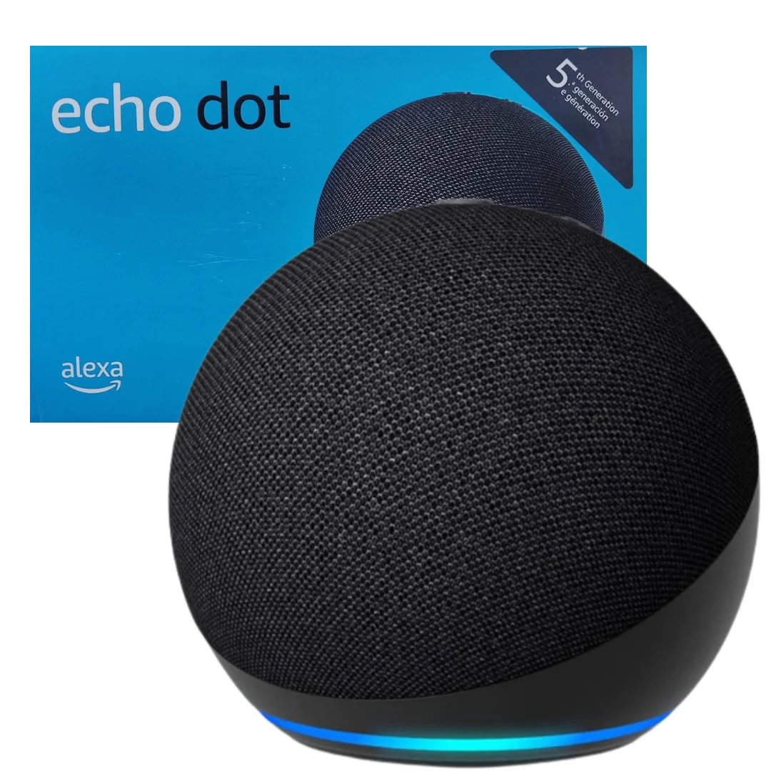 PARLANTE ECHO DOT 5TA. GEN. INTELIGENTE CON ALEXA NEGRO