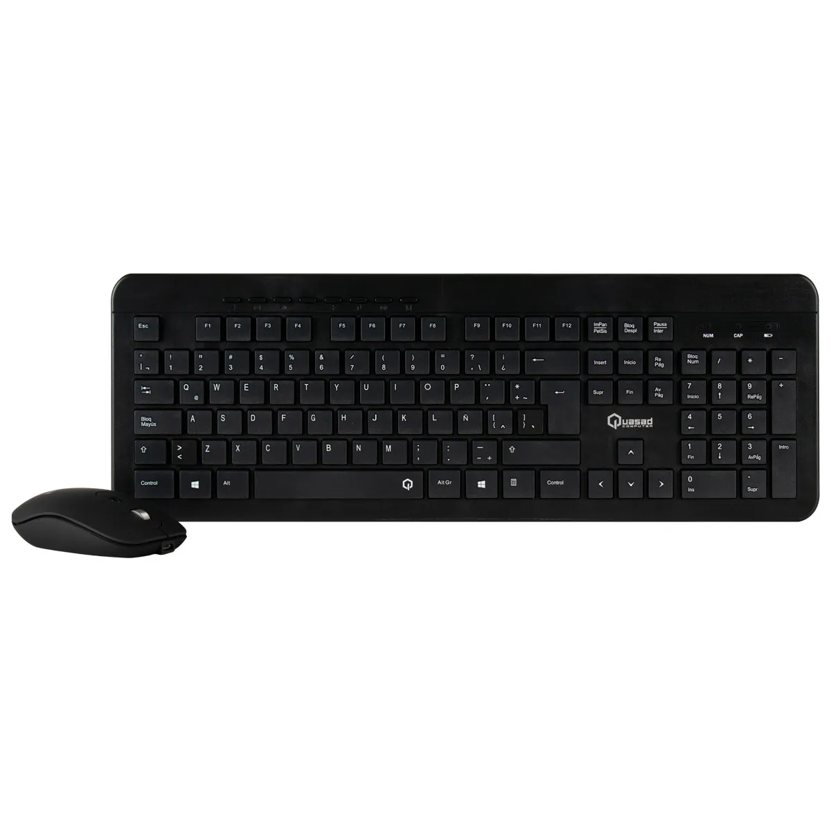 COMBO TECLADO-MOUSE RECARGABLE MULT. QUASAD QC-4583G WIRELESS