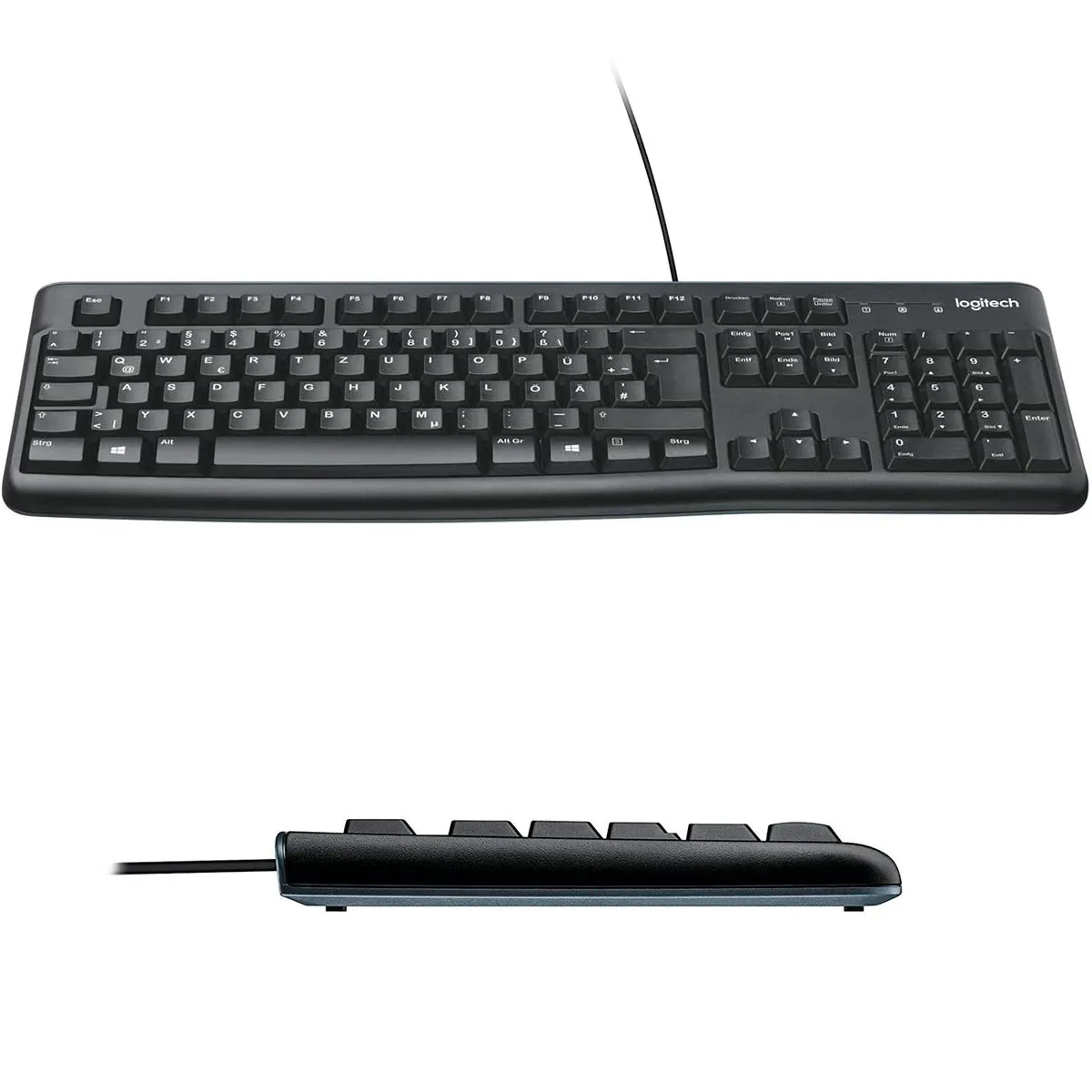 TECLADO LOGITECH K120 NEGRO USB PLUG AND PLAY RESISTENTE A SALPICADURAS